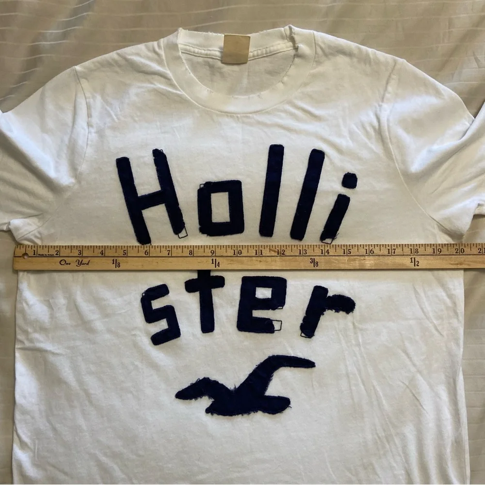 Hollister bird patch-stitch letter short sleeve size L vintage - Picture 5 of 10
